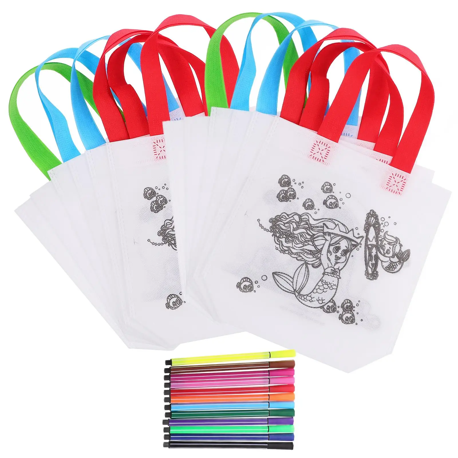 24 Pcs Children Bag Coloring Candy Bags Reusable Non Woven Goodie Painting Kit Kids Party Favors Birthday Christmas
24 Pcs Children Bag Coloring Candy Bags Reusable Non Woven Goodie Painting Kit Kids Party Favors Birthday Christmas