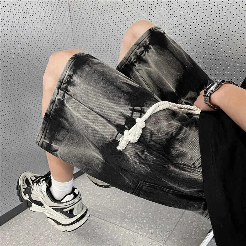 American Dyed Black Jeans Shorts Men Summer Trendy Loose Handsome Five-Point High Street Hip Hop Casual Mid-Length Shorts
American Dyed Black Jeans Shorts Men Summer Trendy Loose Handsome Five-Point High Street Hip Hop Casual Mid-Length Shorts