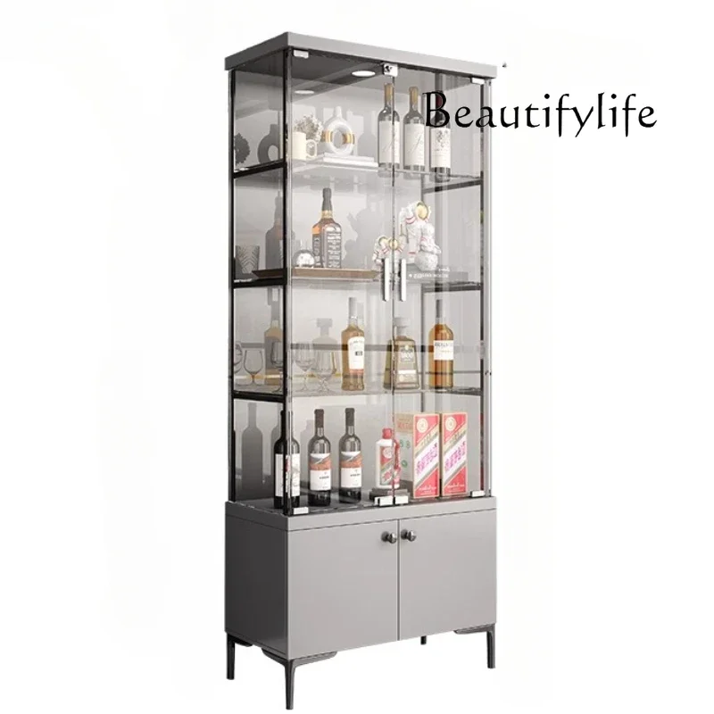 Glass Door Wine Cabinet Home Living Room Sideboard Cabinet Wall Light Luxury High-End Display Cabinet Locker
Glass Door Wine Cabinet Home Living Room Sideboard Cabinet Wall Light Luxury High-End Display Cabinet Locker