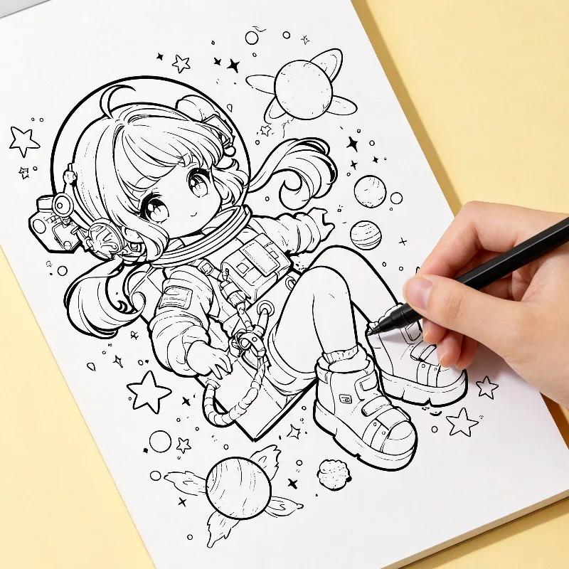 A Multi Scene Healing Coloring Book, and Themes Such As Small Town Seascapes, Mandalas, and Space Girls, Fine Line Coloring Book
A Multi Scene Healing Coloring Book, and Themes Such As Small Town Seascapes, Mandalas, and Space Girls, Fine Line Coloring Book