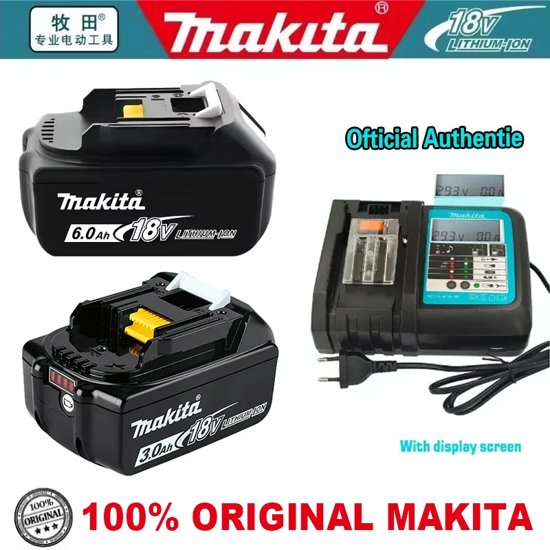 Original Makita 18V rechargeable 3AH 5AH 6AH lithium indicator For Makita BL1860B BL1840 BL1850 BL1830Power Tools Battery
Original Makita 18V rechargeable 3AH 5AH 6AH lithium indicator For Makita BL1860B BL1840 BL1850 BL1830Power Tools Battery