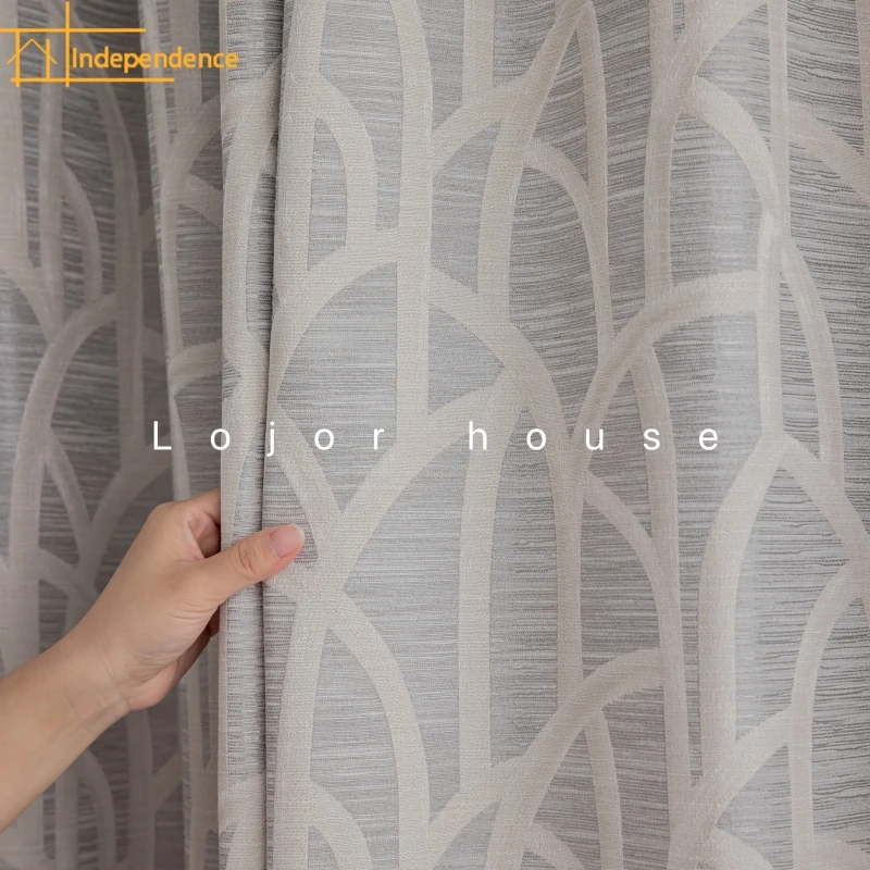 Blue Geometric Jacquard Cotton and Linen Texture Curtains for Living Room Bedroom French Window Balcony Customized Products
Blue Geometric Jacquard Cotton and Linen Texture Curtains for Living Room Bedroom French Window Balcony Customized Products