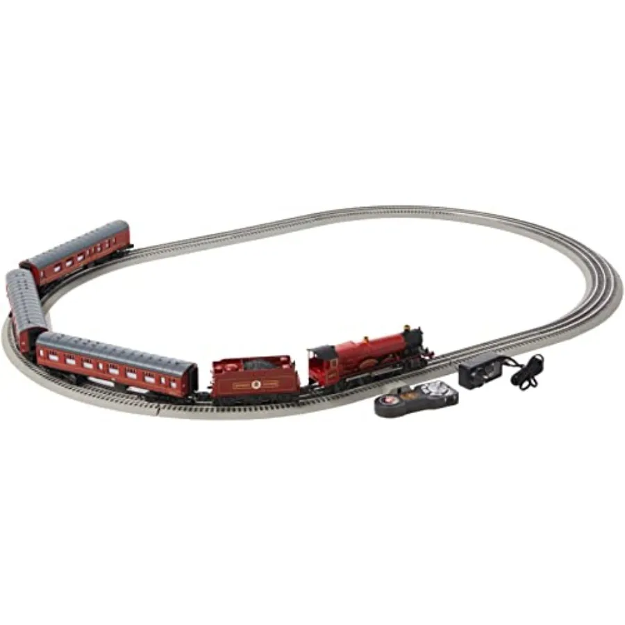 Hogwarts Express train set for display and play, metal and plastic construction, red and gold color scheme, Bluetooth-enabled L
Hogwarts Express train set for display and play, metal and plastic construction, red and gold color scheme, Bluetooth-enabled L