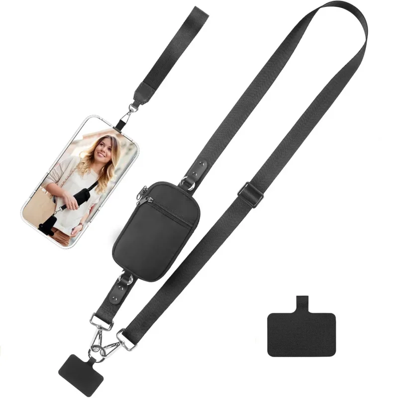 Universal Nylon Phone Crossbody Bag Lanyard Crossbody Bag Wrist Strap for Phone with Wallet Detachable Adjustable Phone Strap
Universal Nylon Phone Crossbody Bag Lanyard Crossbody Bag Wrist Strap for Phone with Wallet Detachable Adjustable Phone Strap
