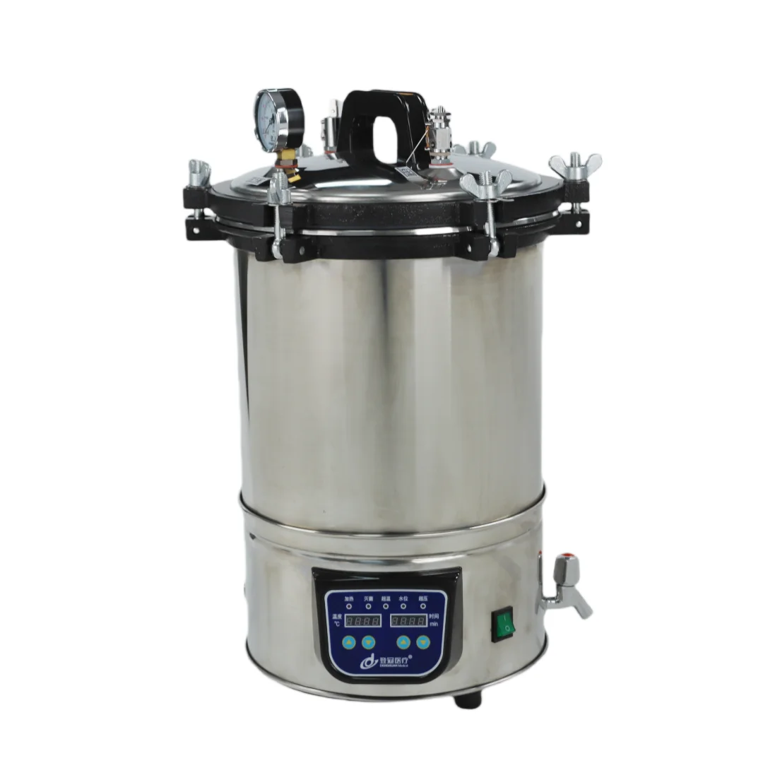 Laboratory Equipment 24L Anti-Dry Burning Stainless Steel Lab Autoclave Sterilizer
Laboratory Equipment 24L Anti-Dry Burning Stainless Steel Lab Autoclave Sterilizer