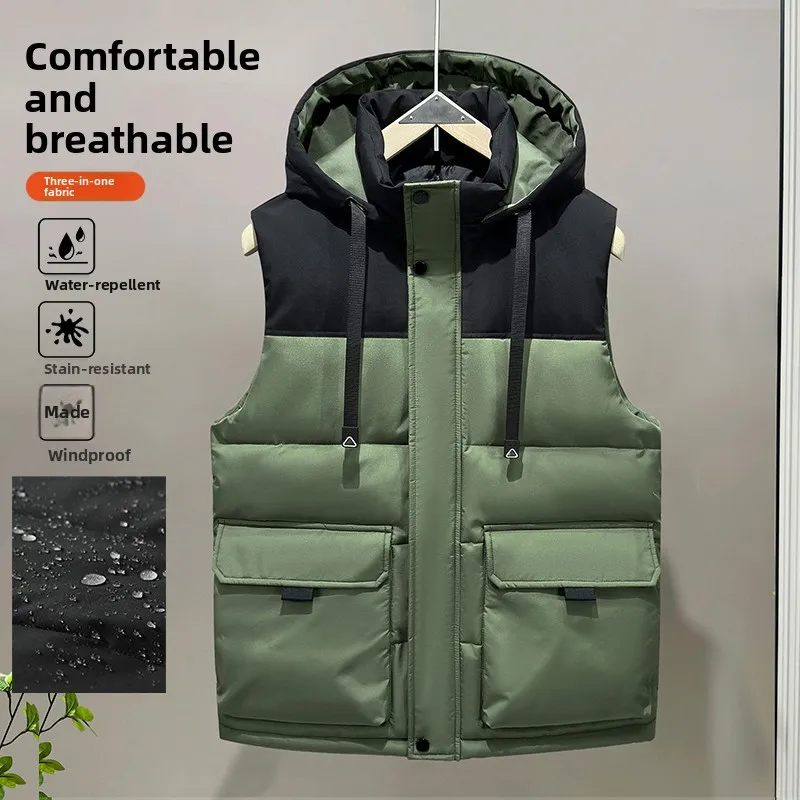 New Men's Large Size Cotton Vest Thiened Loose Winter Outerwear Youth Faion Polyester Fiber Fill Powerpoint Design
New Men's Large Size Cotton Vest Thiened Loose Winter Outerwear Youth Faion Polyester Fiber Fill Powerpoint Design