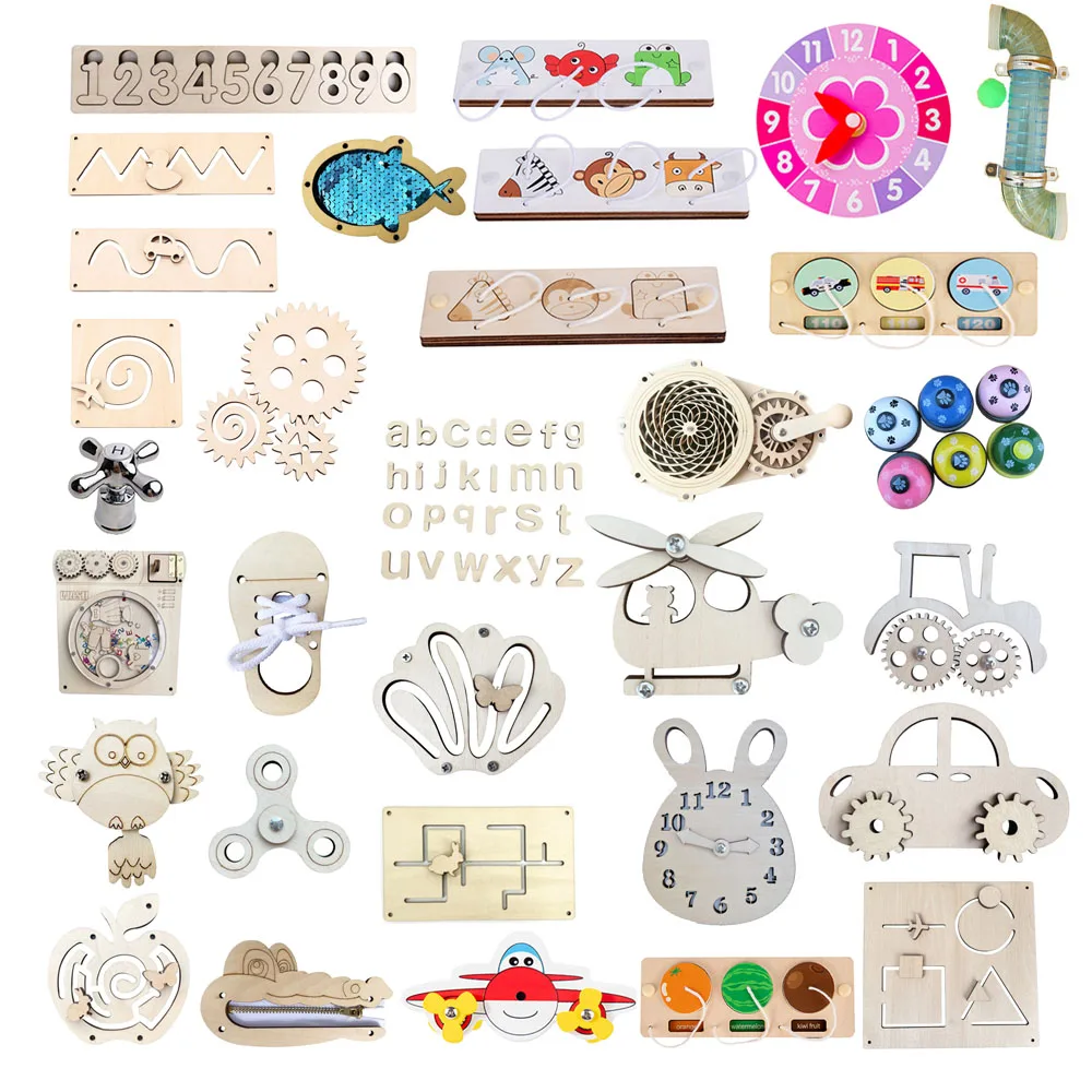 Busy Board Diy Material Accessories Montessori Teaching Aids Baby Early Education Learning Skill Toy Part Wooden Board Games
Busy Board Diy Material Accessories Montessori Teaching Aids Baby Early Education Learning Skill Toy Part Wooden Board Games