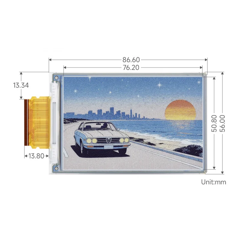 SKU-32651 3.6inch e- E Waveshare 3.6inch E Ink Spectra 6 E6 Full color E-Paper Display, 600×400 Pixels, SPI Communicati
SKU-32651 3.6inch e- E Waveshare 3.6inch E Ink Spectra 6 E6 Full color E-Paper Display, 600×400 Pixels, SPI Communicati