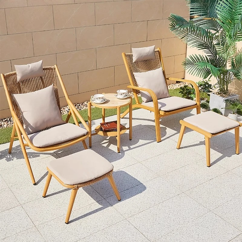 Balcony Small Table and Chair Rattan Chair Three-piece Combination Set Outdoor Leisure Tea Table and Chair
Balcony Small Table and Chair Rattan Chair Three-piece Combination Set Outdoor Leisure Tea Table and Chair