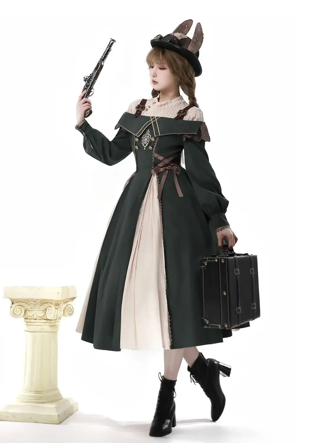 New Original Travel Song Lolita Women's Bottom Shirt Dress Set Autumn and Winter
New Original Travel Song Lolita Women's Bottom Shirt Dress Set Autumn and Winter
