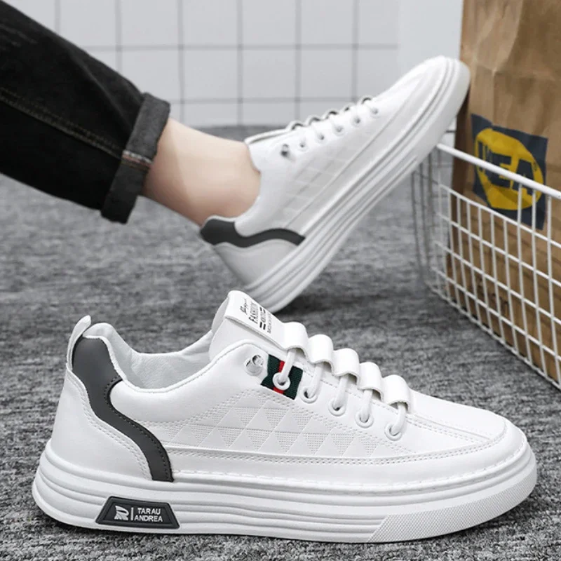Men Shoes Footwear Teenagers New Size 39-44 Outdoor Fashion Breathable Walking White Casual Sneakers Leather Flat
Men Shoes Footwear Teenagers New Size 39-44 Outdoor Fashion Breathable Walking White Casual Sneakers Leather Flat