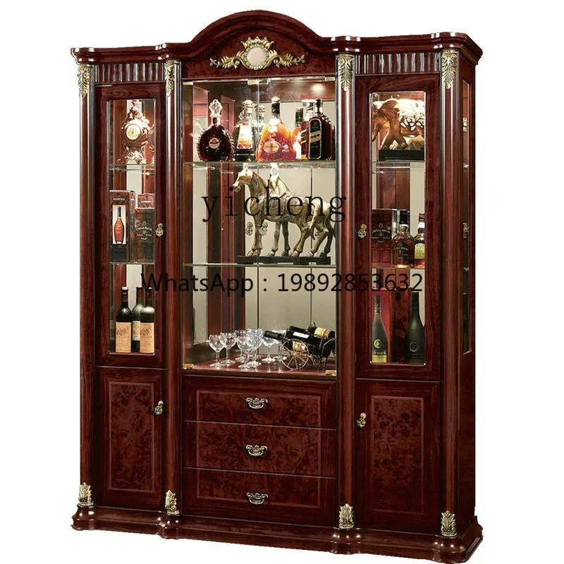 BB European wine cabinet High-end luxury living room wall glass door display cabinet Red wine cabinet
BB European wine cabinet High-end luxury living room wall glass door display cabinet Red wine cabinet