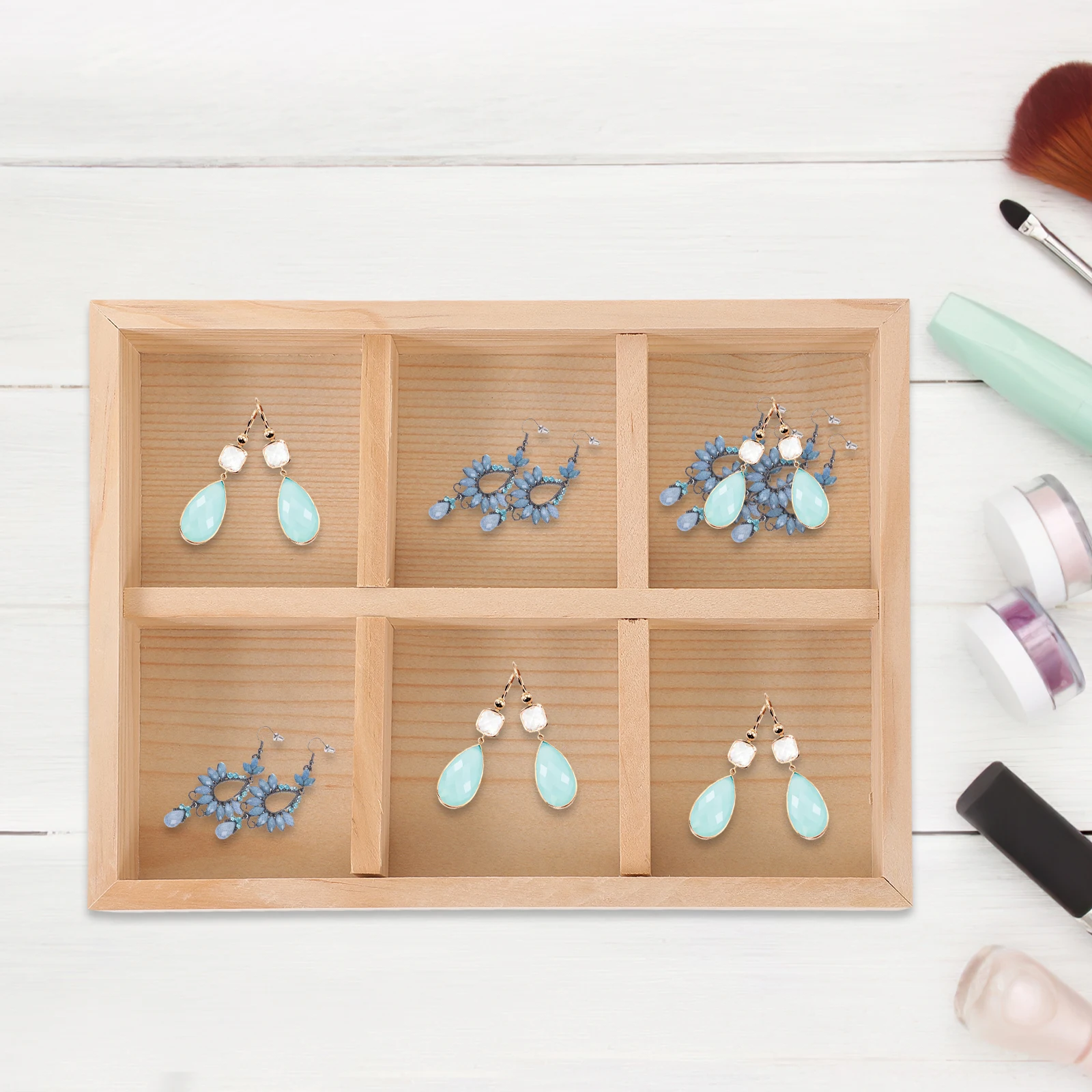 12 Compartments Wooden Jewelry Tray Organizer Retro Style Necklace Bracelet Earrings Display Storage for Home Jewelry Tray
12 Compartments Wooden Jewelry Tray Organizer Retro Style Necklace Bracelet Earrings Display Storage for Home Jewelry Tray