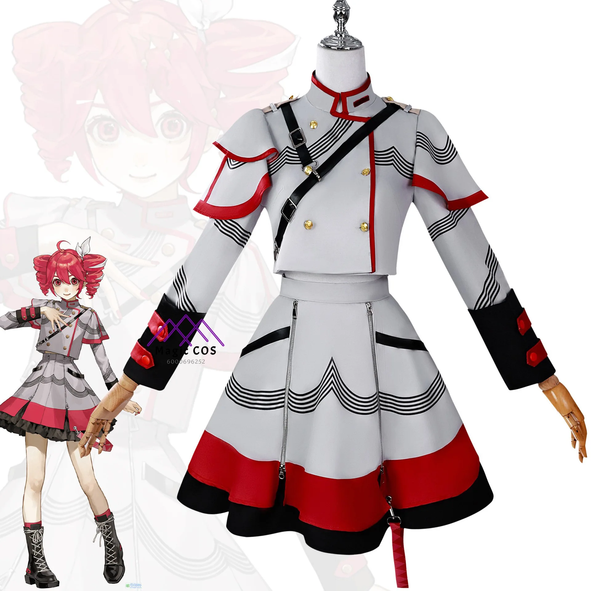 Hot Virtual Idol Teto New Cosplay Costume Anime Outfit (Fashionable Uniform Style) Full Set High Quality Anime Clothes (Female)
Hot Virtual Idol Teto New Cosplay Costume Anime Outfit (Fashionable Uniform Style) Full Set High Quality Anime Clothes (Female)