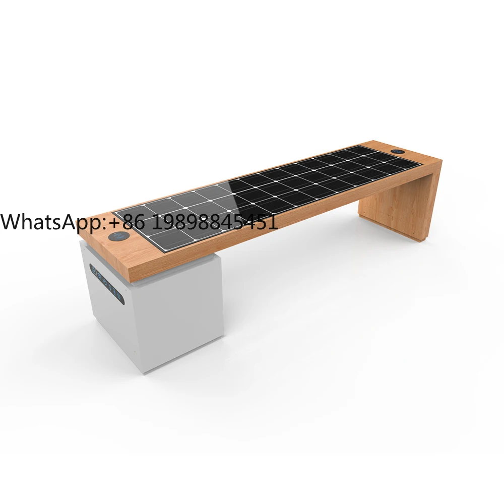 New Style Outdoor Metal Modern Patio Stainless Steel Solar Powered Bench Solar Smart Solar Benches
New Style Outdoor Metal Modern Patio Stainless Steel Solar Powered Bench Solar Smart Solar Benches