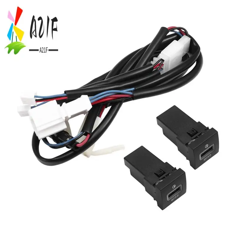 A21F-Car Dual QC3.0 Fast Charger Socket 12V/24V USB Charging Socket Power Adapter For VW Golf 6 Jetta 5 2006-2012
A21F-Car Dual QC3.0 Fast Charger Socket 12V/24V USB Charging Socket Power Adapter For VW Golf 6 Jetta 5 2006-2012