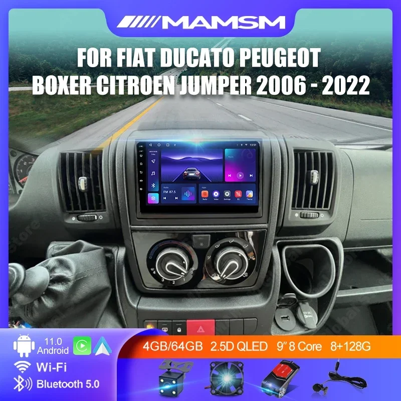 Автомобильный радиоприемник MAMSM Android 13.0 для Fiat Ducato Peugeot Boxer Citroen Jumper 2006-2022 CarPlay Android Auto 4G Автомобильный мультимедийный GPS
Автомобильный радиоприемник MAMSM Android 13.0 для Fiat Ducato Peugeot Boxer Citroen Jumper 2006-2022 CarPlay Android Auto 4G Автомобильный мультимедийный GPS
