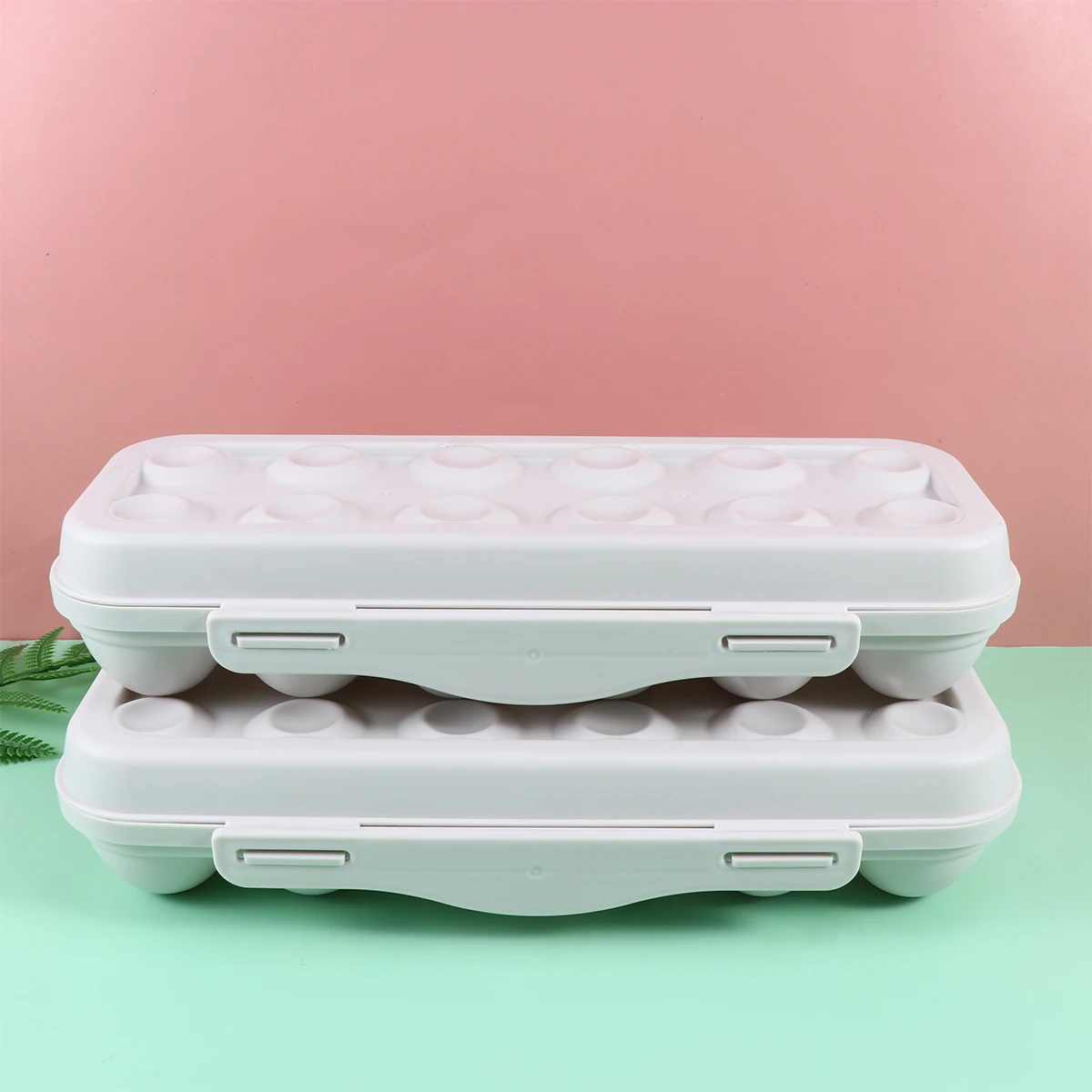 2Pcs Egg Holder Durable PP Material Stackable Kitchen Tray for Refrigerator Grey Single Layer Space Saving Food Boxes Storage 
2Pcs Egg Holder Durable PP Material Stackable Kitchen Tray for Refrigerator Grey Single Layer Space Saving Food Boxes Storage