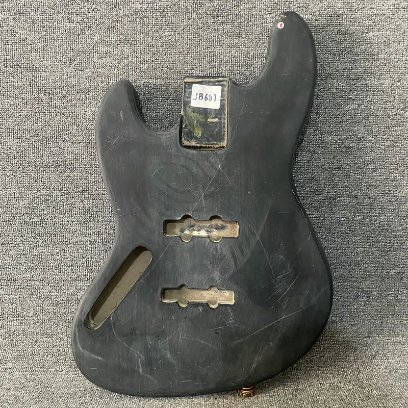 jB687 Left Hand Jazz Bass Body Unfinished 4 or 5 String Version Solid Wood Replace and DIY JB Pickups Black Color Paint Damaged
jB687 Left Hand Jazz Bass Body Unfinished 4 or 5 String Version Solid Wood Replace and DIY JB Pickups Black Color Paint Damaged