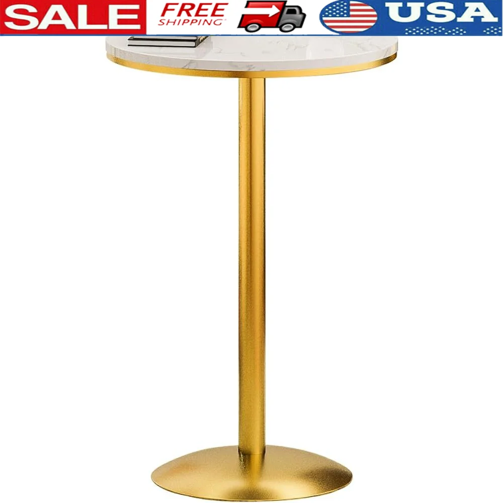 High Top Round Bar Table Marble Surface with Sturdy Gold Frame Ideal Dining Parties and Living Room Decor
High Top Round Bar Table Marble Surface with Sturdy Gold Frame Ideal Dining Parties and Living Room Decor