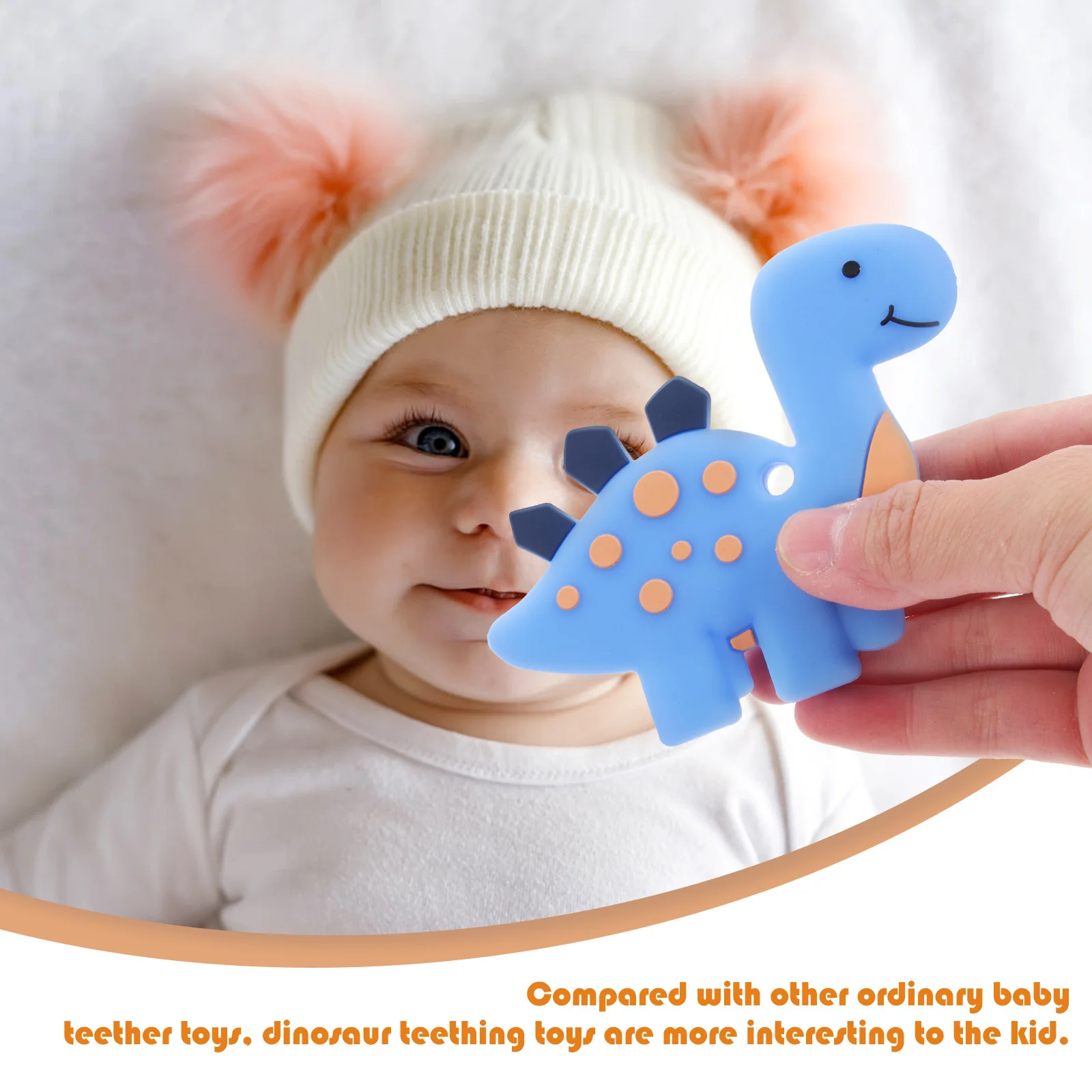 3 шт., детские молярные силиконовые жевательные прорезыватели в форме динозавра, облегчение боли, самое успокаивающее развитие интеллекта, детская игрушка для прорезывания зубов
3 шт., детские молярные силиконовые жевательные прорезыватели в форме динозавра, облегчение боли, самое успокаивающее развитие интеллекта, детская игрушка для прорезывания зубов
