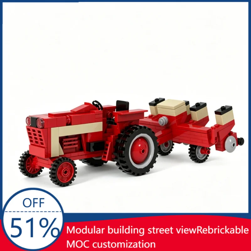 NEW 270 PCS MOC IH 1066 Tractor with Cyclo 900 Corn Planter Farm Equipment Model Building Blocks Educational Toy Birthday Gift
NEW 270 PCS MOC IH 1066 Tractor with Cyclo 900 Corn Planter Farm Equipment Model Building Blocks Educational Toy Birthday Gift