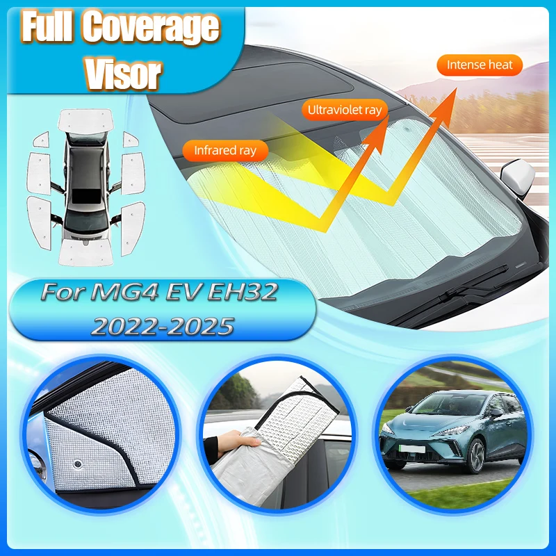 For MG4 EV Accessories Mulan EH32 2022 2023 2024 2025 Car Window Sunshade Front Rear Windshield Sun Shield Cover Protection Auto
For MG4 EV Accessories Mulan EH32 2022 2023 2024 2025 Car Window Sunshade Front Rear Windshield Sun Shield Cover Protection Auto