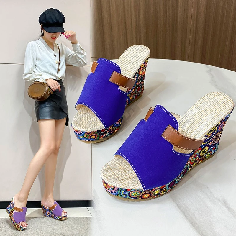 Women Shoes Slippers Heeled Sandals Platform Wedges Summer Footwear for Woman Super-high Heel Thick Heel Luxury Shoe Comfortable
Women Shoes Slippers Heeled Sandals Platform Wedges Summer Footwear for Woman Super-high Heel Thick Heel Luxury Shoe Comfortable