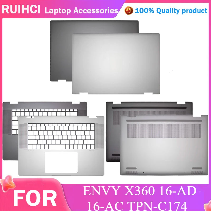 Original New For HP ENVY X360 16-AD 16-AC TPN-C174 Laptop LCD Back Cover Top Housing Lid Palmrest Upper Cover Bottom Base Case
Original New For HP ENVY X360 16-AD 16-AC TPN-C174 Laptop LCD Back Cover Top Housing Lid Palmrest Upper Cover Bottom Base Case