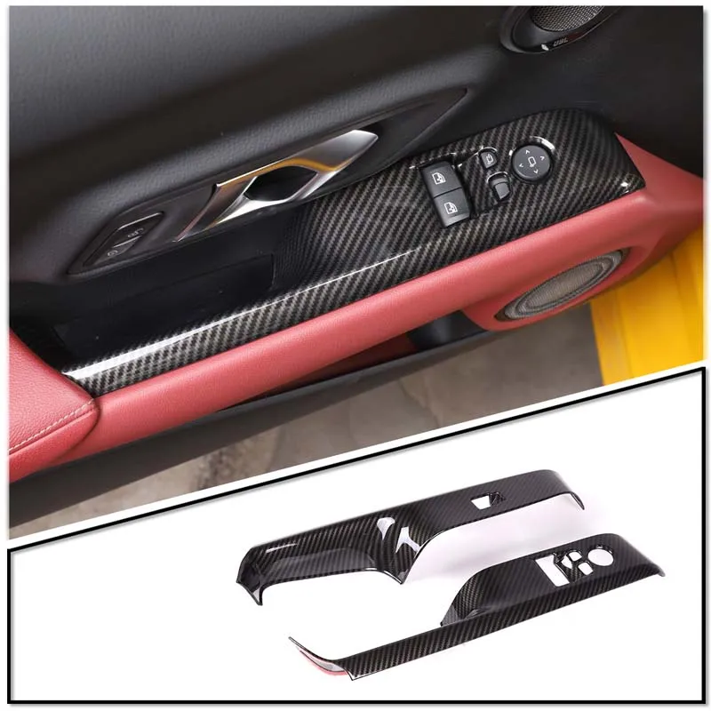 For Toyota Supra GR MK5 A90 2019-2026 ABS Carbon Fiber Car Door Window Glass Lift Switch Button Trim Frame Panel Cover Accessory
For Toyota Supra GR MK5 A90 2019-2026 ABS Carbon Fiber Car Door Window Glass Lift Switch Button Trim Frame Panel Cover Accessory