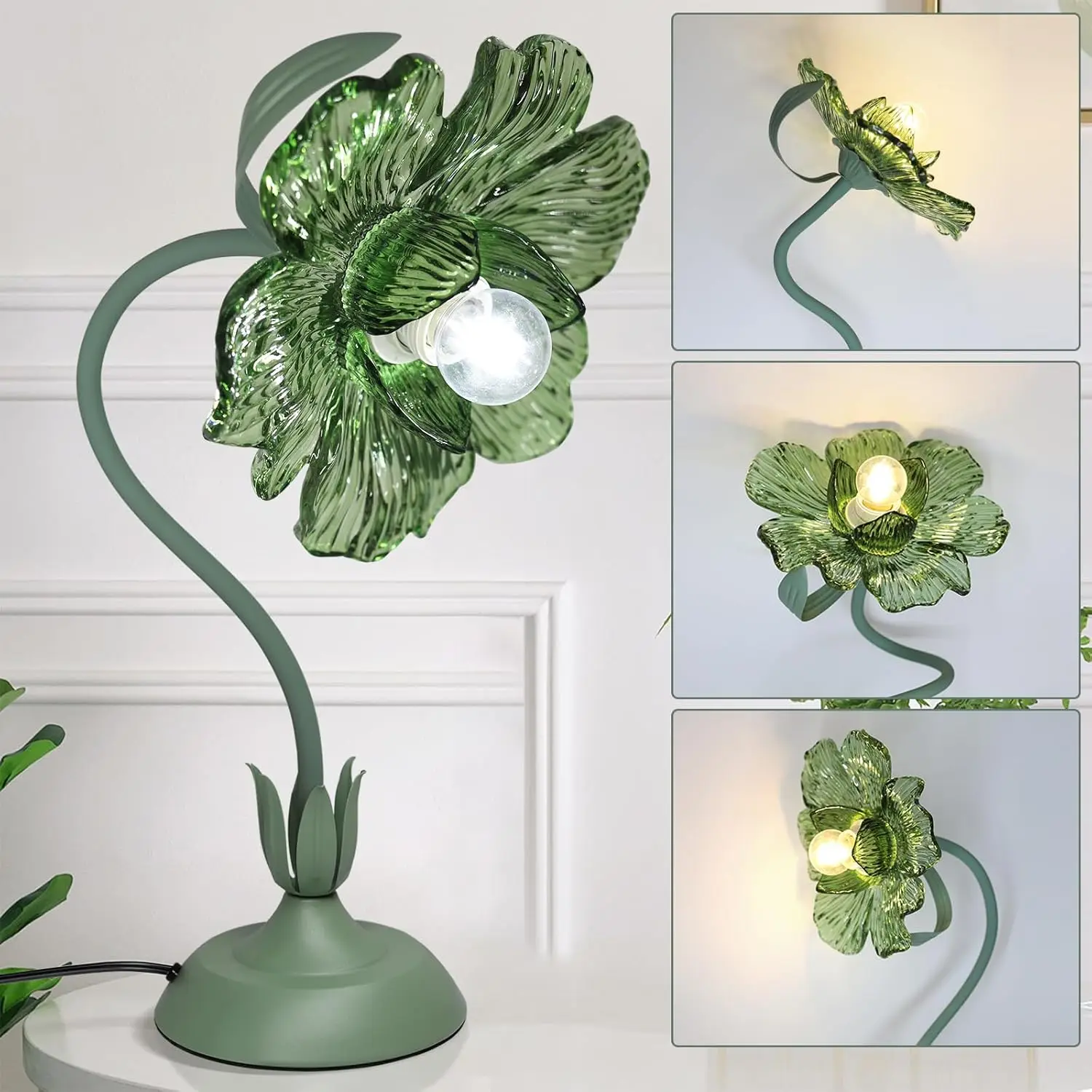 3-Color Flower Table Lamp for Bedroom, E26 Bulb, Adjustable Desk Lamp for Nightstands, Home Decor, DIY Floral Lamp for Living Room Office
3-Color Flower Table Lamp for Bedroom, E26 Bulb, Adjustable Desk Lamp for Nightstands, Home Decor, DIY Floral Lamp for Living Room Office