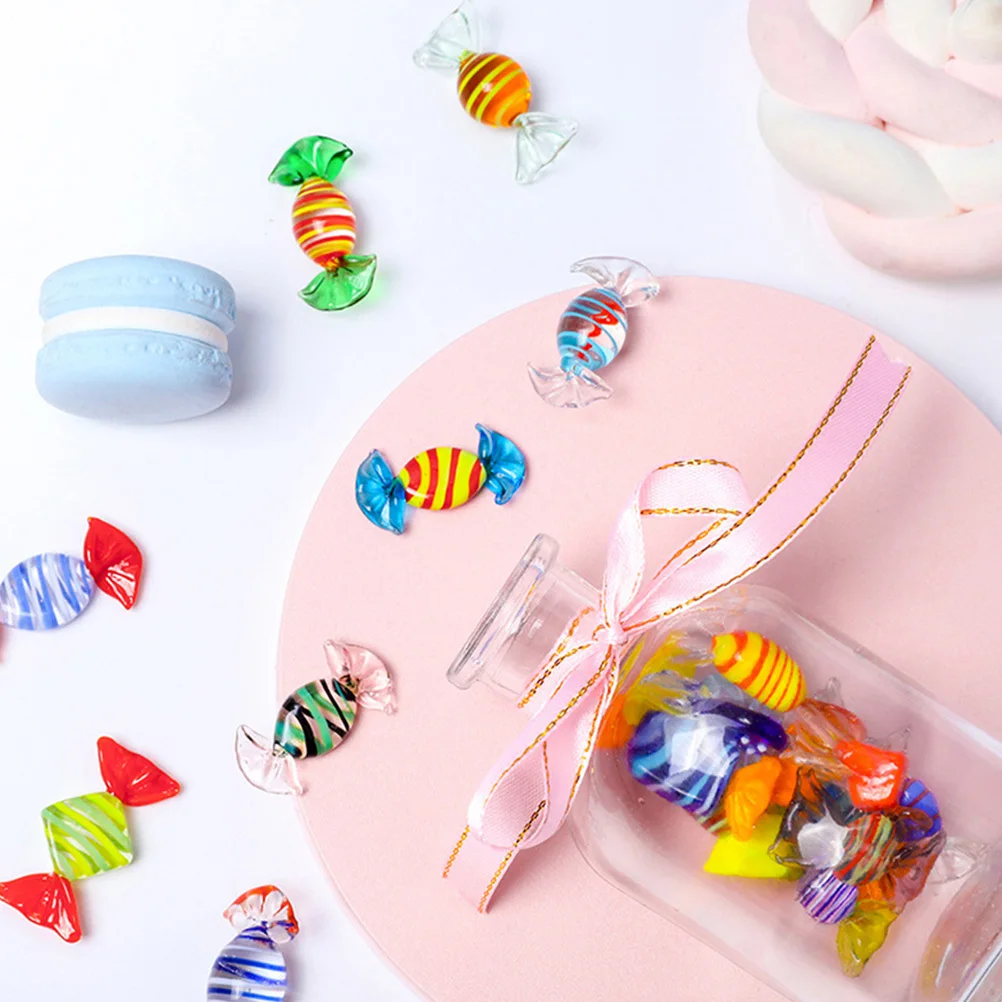 15Pcs Glass Candy Ornaments Colorful Smooth Surface Glass Sweets Decoration for Party Wedding Christmas Birthday 
15Pcs Glass Candy Ornaments Colorful Smooth Surface Glass Sweets Decoration for Party Wedding Christmas Birthday