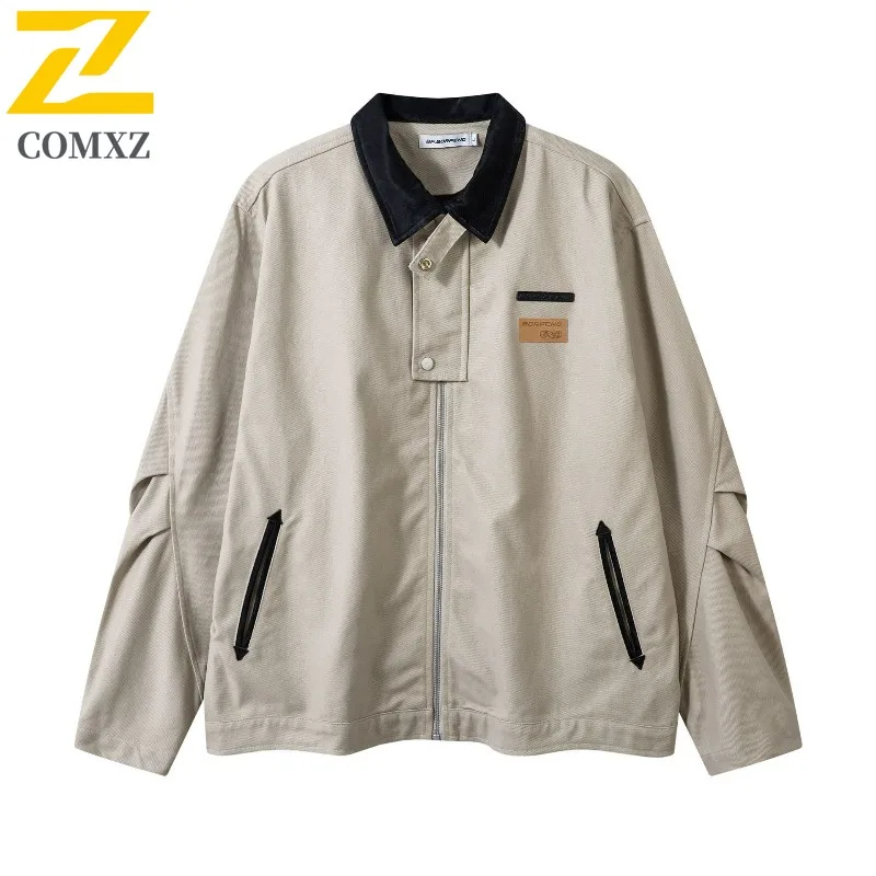 COMXZ Мужская джинсовая мужская одежда Куртки Высококачественная куртка в американском стиле ретро для рыбалки и гонок на каждый день для прогулок Пальто Gorpcore Design
COMXZ Мужская джинсовая мужская одежда Куртки Высококачественная куртка в американском стиле ретро для рыбалки и гонок на каждый день для прогулок Пальто Gorpcore Design