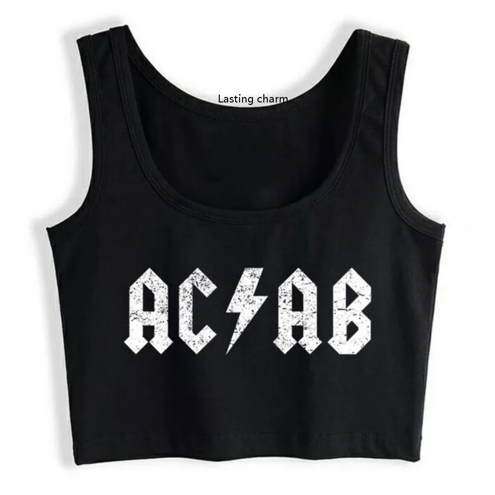 Acab Punk A C A B All Cops Antifa Rio Inscriptions Crop Top Women's Yoga Exercise Breathable Slim Fit Tank Tops Summer Camisole
Acab Punk A C A B All Cops Antifa Rio Inscriptions Crop Top Women's Yoga Exercise Breathable Slim Fit Tank Tops Summer Camisole