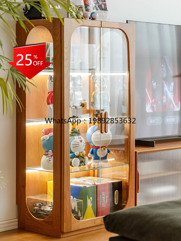 LYY Solid Wood Figurine Display Retro Living Room Storage with Light Dustproof Household Transparent Glass Cabinet
LYY Solid Wood Figurine Display Retro Living Room Storage with Light Dustproof Household Transparent Glass Cabinet