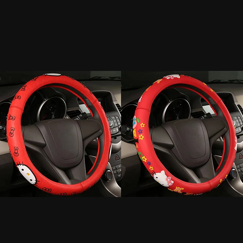 Sanrio Kitty Steering Wheel Cover Anti-Slip Car Wheel Protector 3D Pattern Universal Fit Car Accessories For Car
Sanrio Kitty Steering Wheel Cover Anti-Slip Car Wheel Protector 3D Pattern Universal Fit Car Accessories For Car