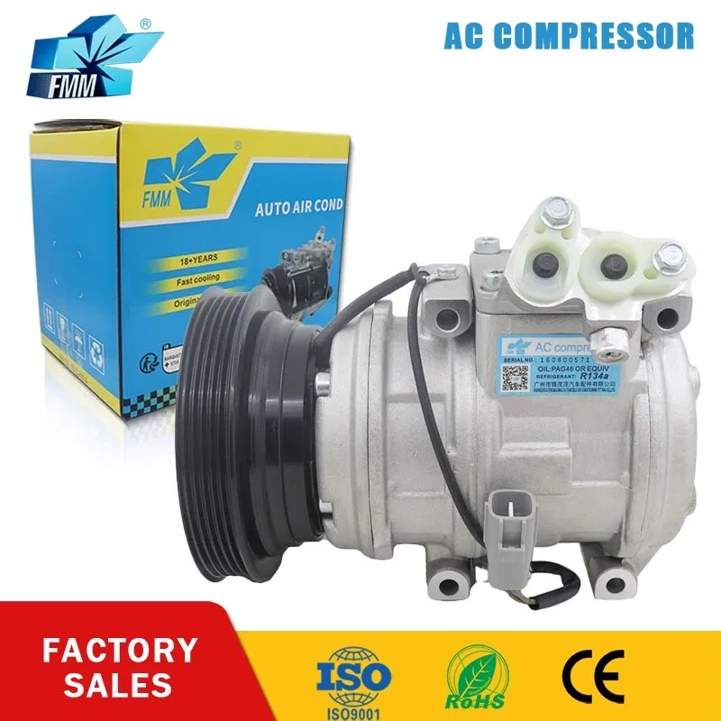 Компрессор кондиционера FMM 10PA17C для Toyota Camry 2.2 1986-1993 гг. 8832032090 -84 147200 -4490 147200 -4500 12В
Компрессор кондиционера FMM 10PA17C для Toyota Camry 2.2 1986-1993 гг. 8832032090 -84 147200 -4490 147200 -4500 12В