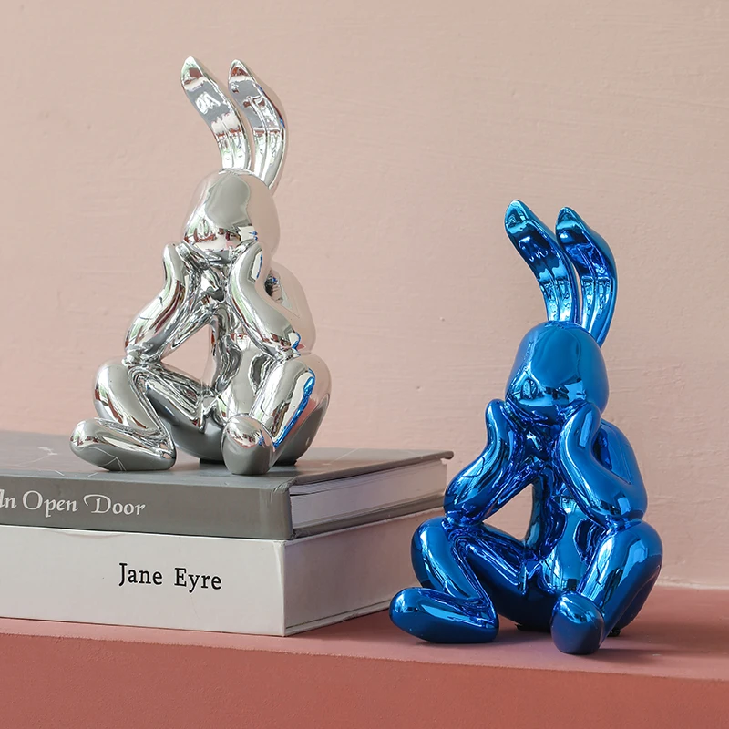 Creative Nordic Home Accessories Rabbit Statue Living Room Furnishings Ornaments Interior Figurine Tabletop Decoration Sculpture
Creative Nordic Home Accessories Rabbit Statue Living Room Furnishings Ornaments Interior Figurine Tabletop Decoration Sculpture
