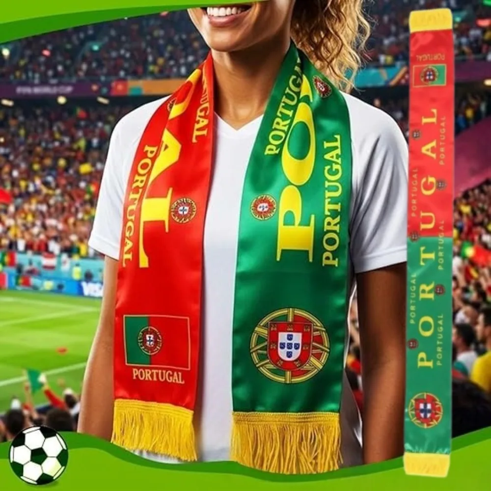 Portugal Polyester Scarf 14x136cm Double Side Printing Portugal Scarf Flags for Football Fans Supporter Gear World Souvenirs
Portugal Polyester Scarf 14x136cm Double Side Printing Portugal Scarf Flags for Football Fans Supporter Gear World Souvenirs