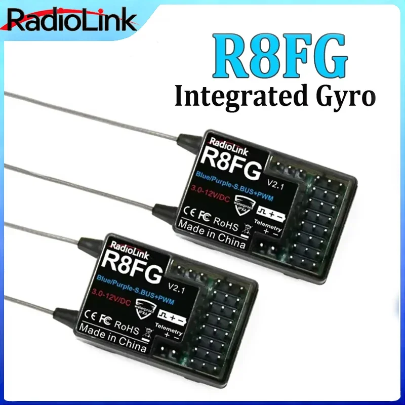 Radiolink R8FG 8CH 2.4G Gyro RC Receiver Dual Antenna Voltage Return 600M Long Range RX for RC Car Boat Transmitter Parts
Radiolink R8FG 8CH 2.4G Gyro RC Receiver Dual Antenna Voltage Return 600M Long Range RX for RC Car Boat Transmitter Parts