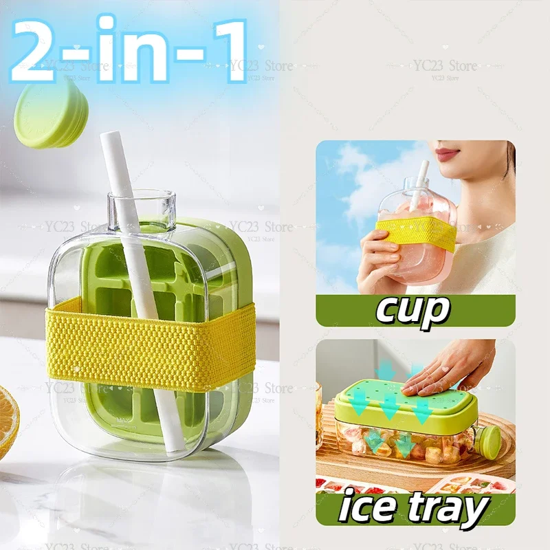 Ice Cube Tray With Lid - NO SPILL Ice Tray For Freezer - NO TOUCH Silicone Ice Cube Tray For Freezer With Straw + Cable Tie Mold
Ice Cube Tray With Lid - NO SPILL Ice Tray For Freezer - NO TOUCH Silicone Ice Cube Tray For Freezer With Straw + Cable Tie Mold