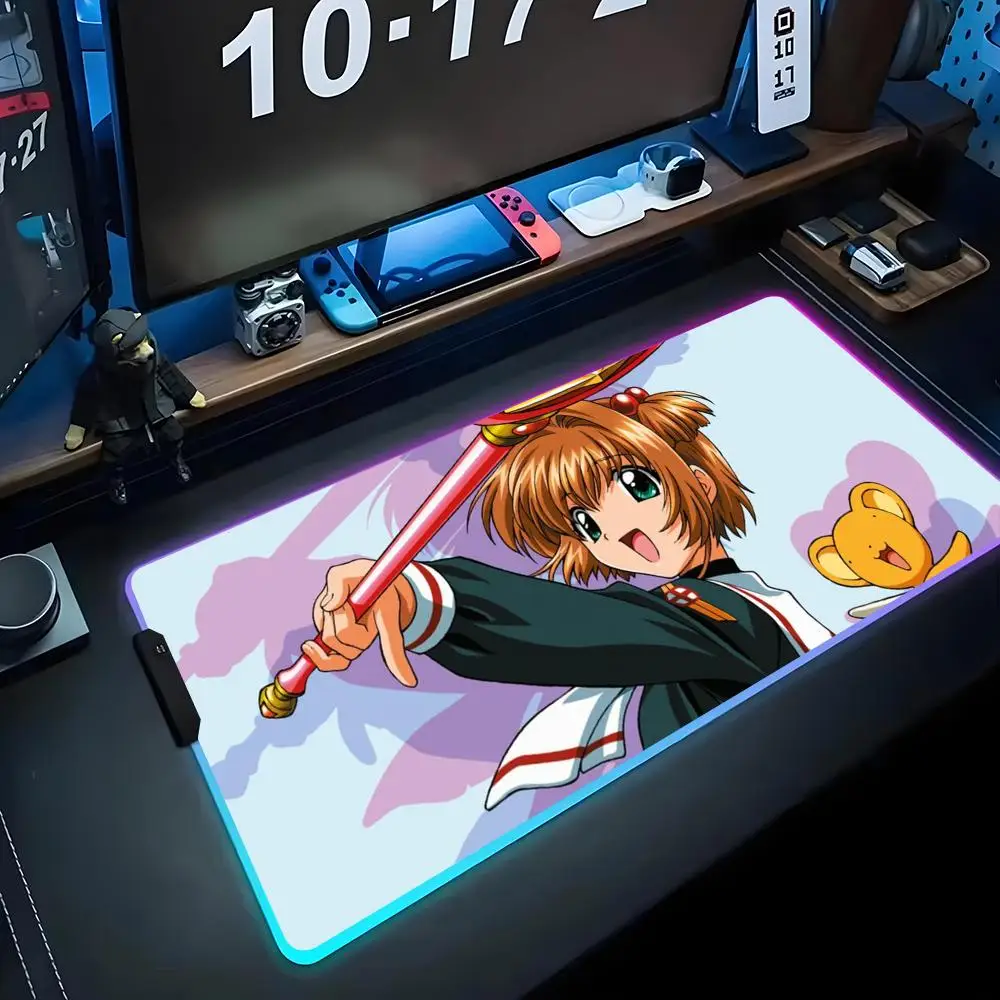 anime sakura card Mouse Pad RGB Gaming Mousepad Big LED Pad PC Desk Mat Luminous Mouse Pad Large Keyboard Mats Table Rug With
anime sakura card Mouse Pad RGB Gaming Mousepad Big LED Pad PC Desk Mat Luminous Mouse Pad Large Keyboard Mats Table Rug With