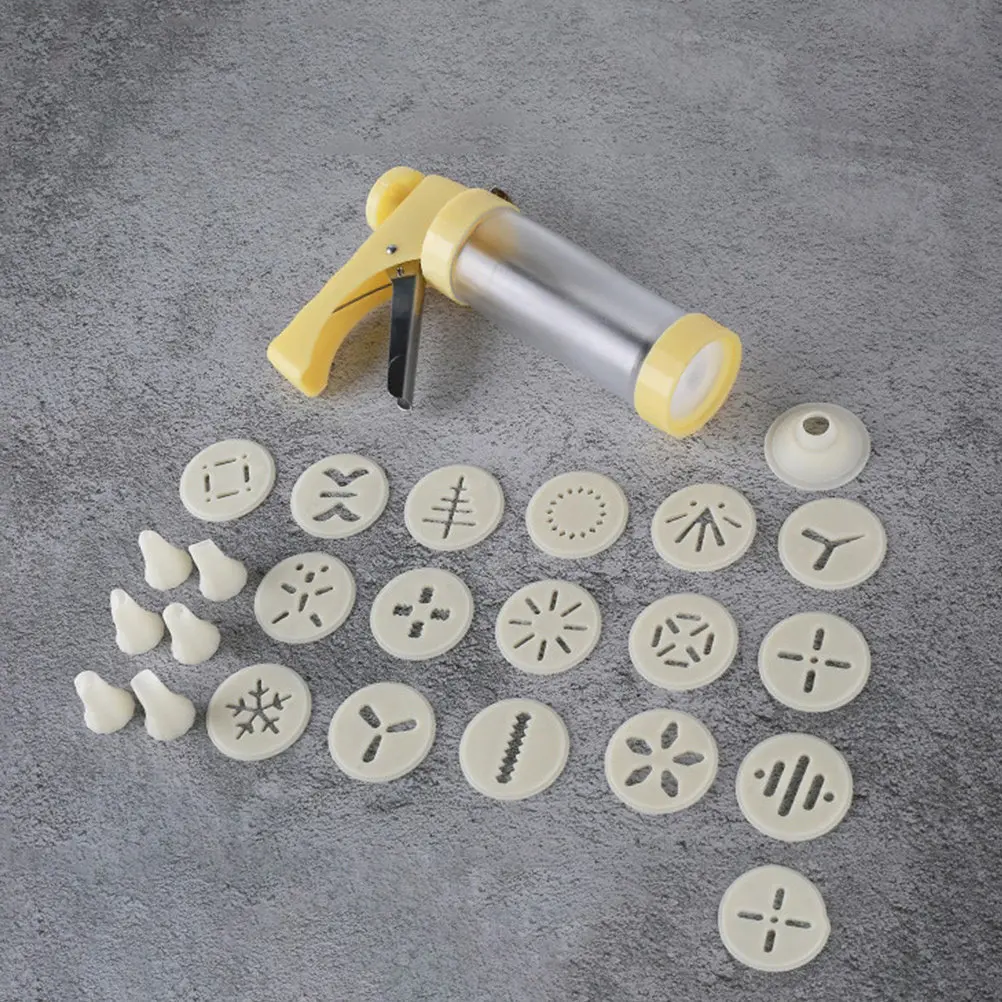 1Set Cake Piping Syringe Plastic Cookie Press Ergonomic Handle Non Slip Base for Decorating Cupcakes Cookies Baking Tool Kit
1Set Cake Piping Syringe Plastic Cookie Press Ergonomic Handle Non Slip Base for Decorating Cupcakes Cookies Baking Tool Kit