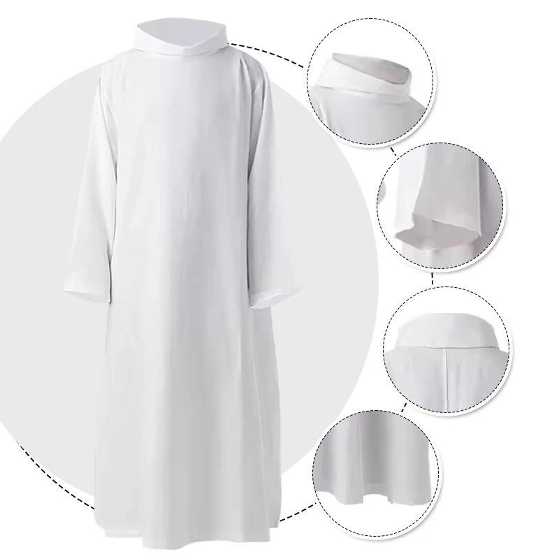 Catholic Priest Robe Middle East Arab Style for Men Women Christian Clergy Robes Saints Halloween Costume
Catholic Priest Robe Middle East Arab Style for Men Women Christian Clergy Robes Saints Halloween Costume