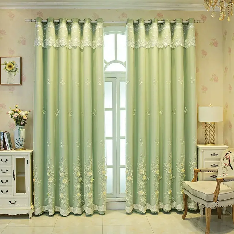 New Curtains for Living Dining Room Bedroom Cloth and Yarn Blackout Tulle Bay Window for Married Home Double Open Lace Romantic
New Curtains for Living Dining Room Bedroom Cloth and Yarn Blackout Tulle Bay Window for Married Home Double Open Lace Romantic