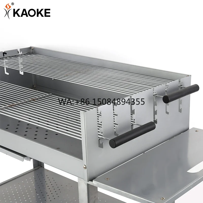 39 inch BBQ Grill With Side Table 4 legs And Wheels Square Trolley Charcoal BBQ Grill
39 inch BBQ Grill With Side Table 4 legs And Wheels Square Trolley Charcoal BBQ Grill