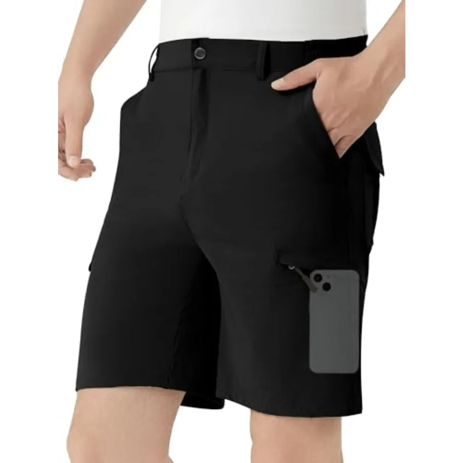 Men's Hiking Cargo Shorts 9" Stretch Quick-Dry Lightweight Outdoor Work Shorts with 6 Pockets for Casual Camping Fishing Golf
Men's Hiking Cargo Shorts 9" Stretch Quick-Dry Lightweight Outdoor Work Shorts with 6 Pockets for Casual Camping Fishing Golf