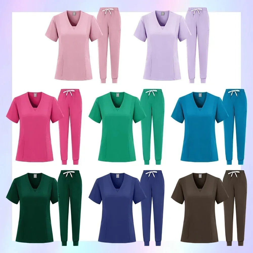 New hospital medical scrub suit nurse uniform female doctor set beauty overalls Surgical accessories accessories
New hospital medical scrub suit nurse uniform female doctor set beauty overalls Surgical accessories accessories