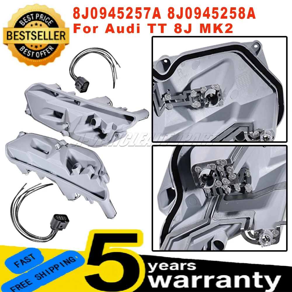 New 8J0945257A 8J0945258A For Audi TT TTS 8J MK2 Rear Light Bulb Holder Socket with Circuit Board connector Plug car accessories
New 8J0945257A 8J0945258A For Audi TT TTS 8J MK2 Rear Light Bulb Holder Socket with Circuit Board connector Plug car accessories