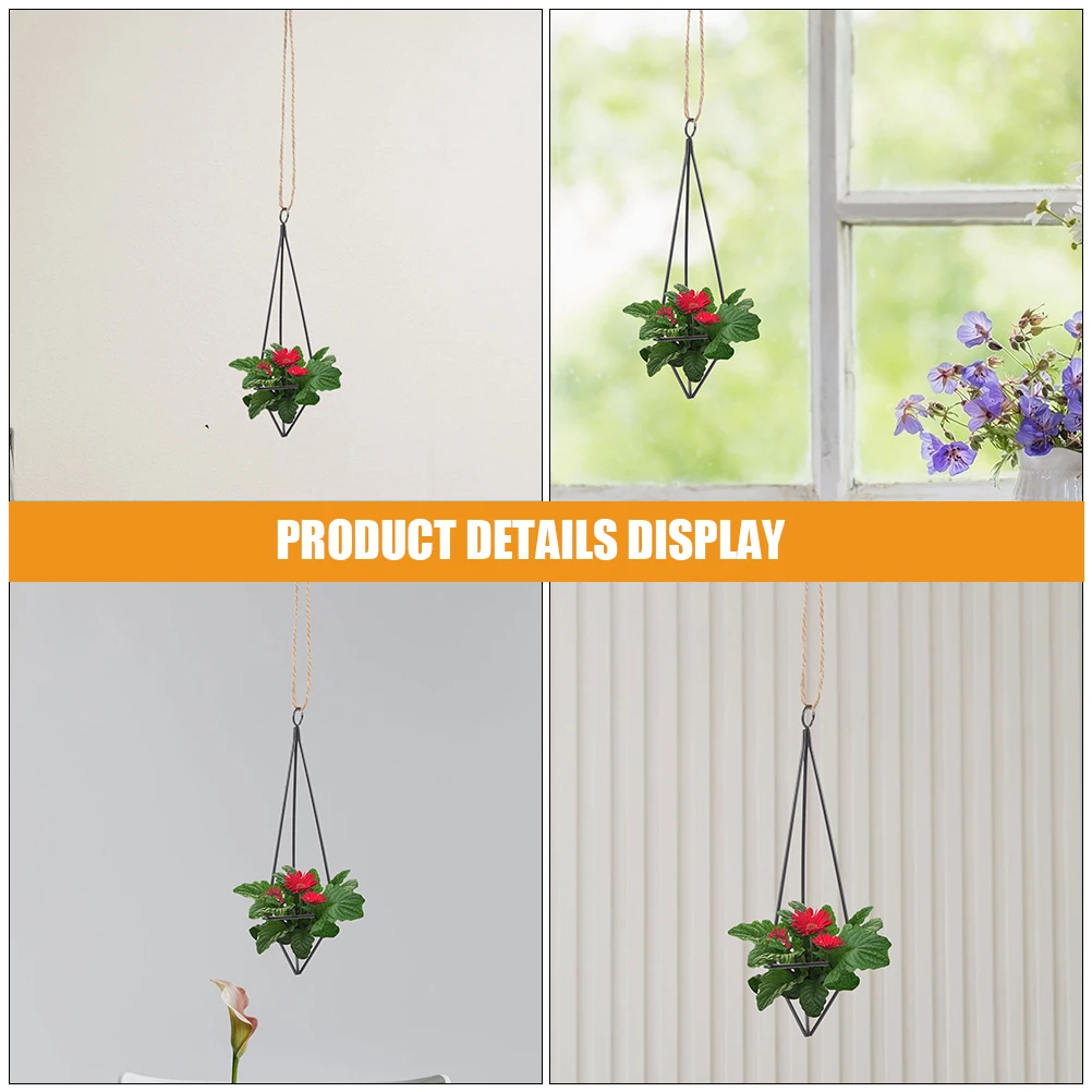 2pcs Iron Air Plant Holders Rustic Hanging Planters Decorative Air Plant Hangers For Home Office Garden Geometric Design Wall
2pcs Iron Air Plant Holders Rustic Hanging Planters Decorative Air Plant Hangers For Home Office Garden Geometric Design Wall